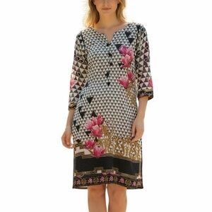 Bonanza Satrangi Floral Pakistani Kurti Dress
